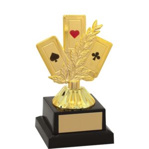 Troféu de Baralho com 18cm