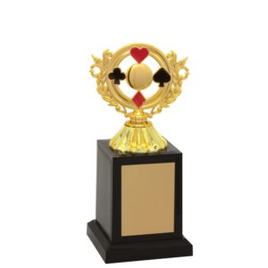 Troféu de Baralho com 23cm