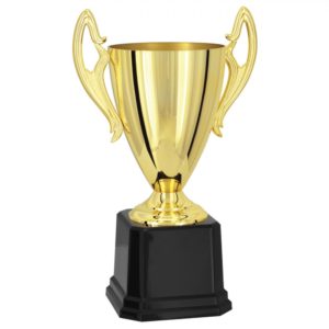 Taça aberta dourada com 53cm 700574