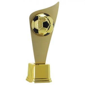 Troféu Plate de Futebol dourado com 46cm