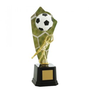 Troféu Vencedor dourado de Futebol com 32cm