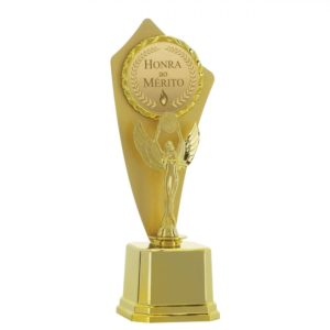 Troféu Vitória dourado com 32cm