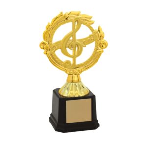 Troféu de Música com 14cm