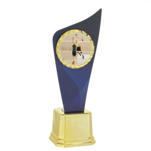 Troféu Plate Sticker de Vôlei com 33cm