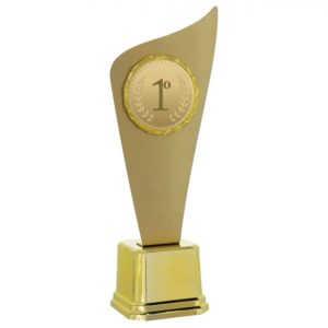 Troféu Plate Vencedor dourado com 46cm