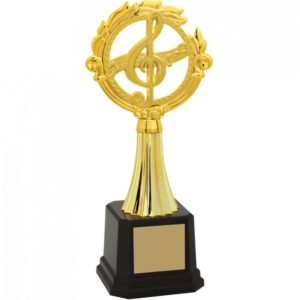 Troféu de Música com 27cm
