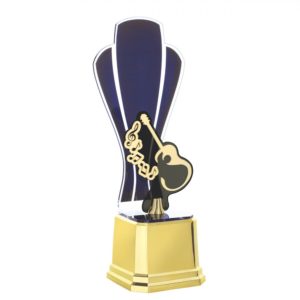 Troféu de Música em acrílico com 35cm (Lançamento 2019)