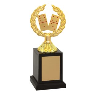 Troféu de Dominó com 23cm