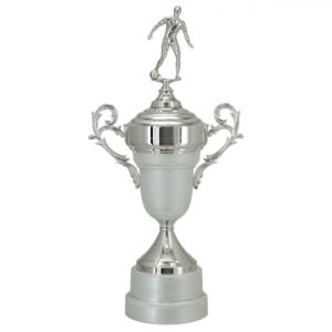 Troféu de futebol com 115cm na cor prata