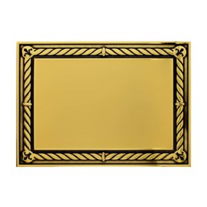 Placa de homenagem dourada e preta com 33cm X 25cm - Image 4