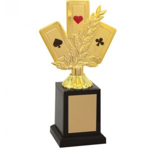 Troféu de Baralho com 23cm