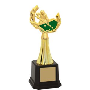 Troféu  de Snooker / Sinuca com 27cm