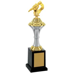 Troféu de Karaoke com 38cm