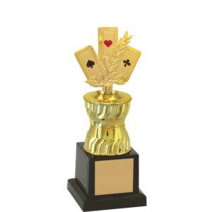 Troféu de Baralho com 25cm