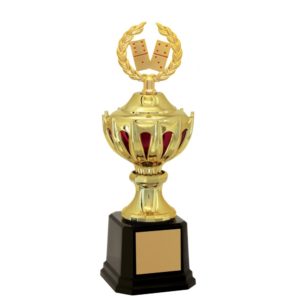 Troféu de Dominó com 43cm