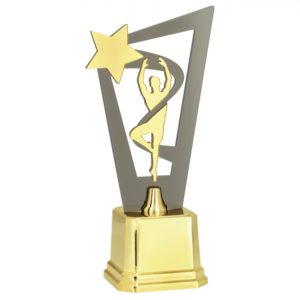 Troféu de Dança Masculino em acrílico com 25cm (Lançamento 2019)