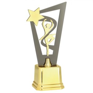 Troféu de Dança Feminina em acrílico com 25cm (Lançamento 2019)