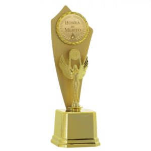 Troféu Vitória dourado com 38cm
