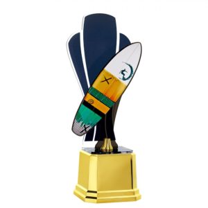 Troféu de Surf em acrílico com 39cm (Lançamento 2019)