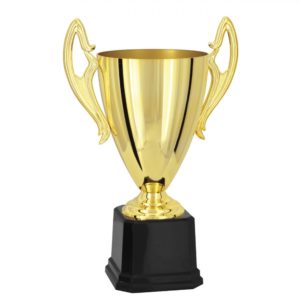 Taça aberta dourada com 46cm 700575