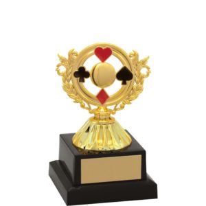 Troféu de Baralho com 18cm