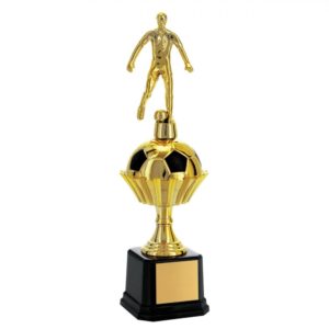 Troféu de futebol com 30cm na cor dourada - Image 1