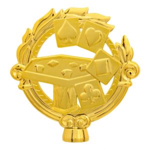 Estatueta para Troféu de Ramo com Baralho Grupo 10 Ref: 3010-BR-DO