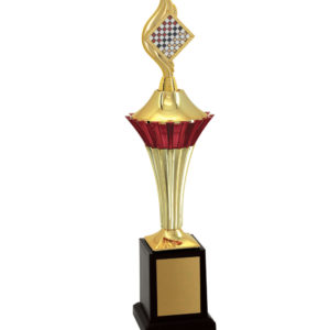 Troféu de Damas com 39cm 500111-FDAMD-001
