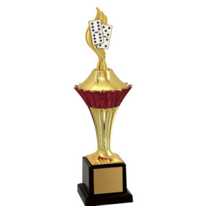 Troféu de Dominó com 34cm 500112-FDMD-001