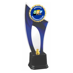 Troféu especial de acrílico com 36cm