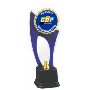Troféu especial de acrílico com 29cm