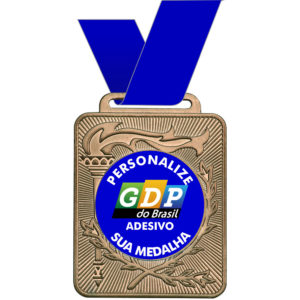 Medalha retangular com 5x6cm M50600 - Image 3