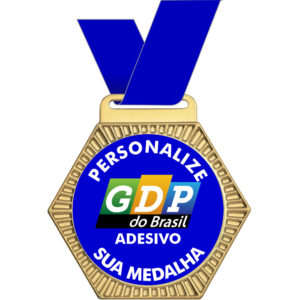 Medalha com 7x6cm de diâmetro M70600