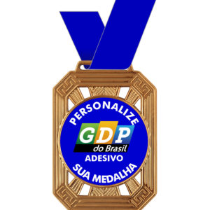 Medalha retangular com 6x8cm M80600 - Image 3