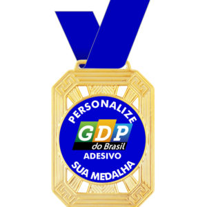 Medalha retangular com 6x8cm M80600
