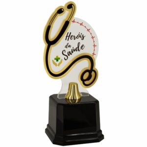 Troféu Heróis da Saúde com 21cm