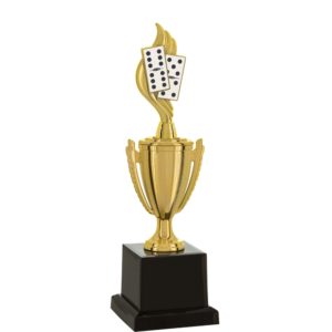 Troféu de Dominó com 28cm 501582-FDMD-001