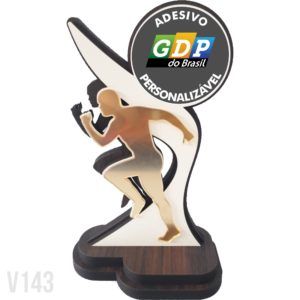 Troféu de MDF Corrida V143 20cm a 35cm