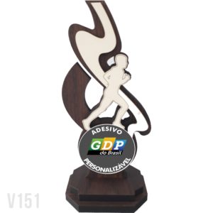 Troféu de MDF Corrida V151 20cm a 35cm