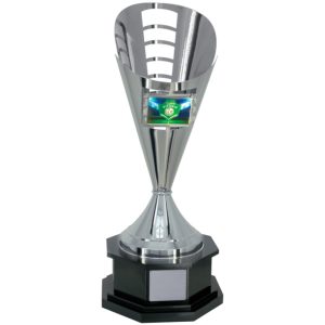 Taça aberta em metal com 81cm 200840