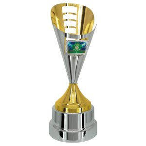 Taça aberta em metal com 83cm 200850