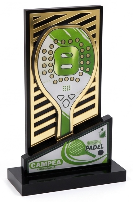 trofeu-raquete-padel-verde-dourado