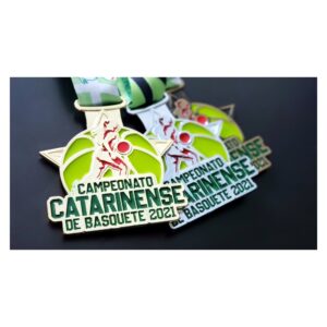 Medalha Fundida Estrela - Campeonato de Basquete