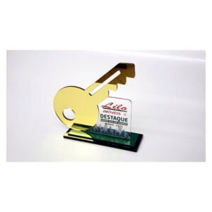 Troféu Chave Dourada Personalizado