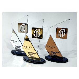 Troféu Vela Acrílico - Ranking de Vendas