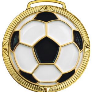 Medalha de Futebol com 7,5cm de diâmetro M75008 - Imagem 2