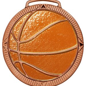 Medalha de Basquete com 7,5cm de diâmetro M75007 - Imagem 4