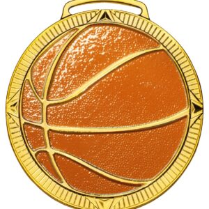 Medalha de Basquete com 7,5cm de diâmetro M75007 - Imagem 2