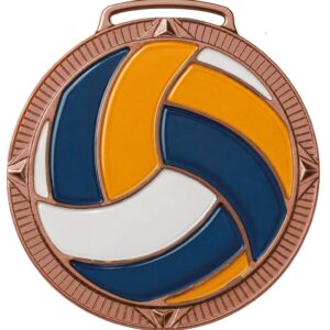 Medalha de Vôlei com 7,5cm de diâmetro M75006 - Imagem 4